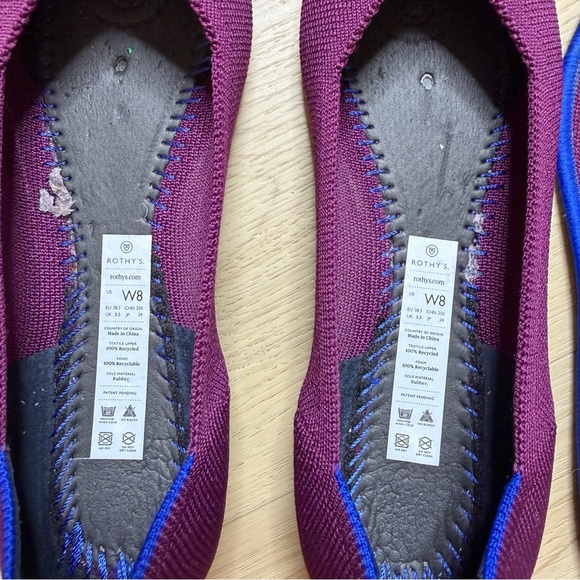 Rothy’s The Point Wild Orchid ballet flats - Picture 4 of 8